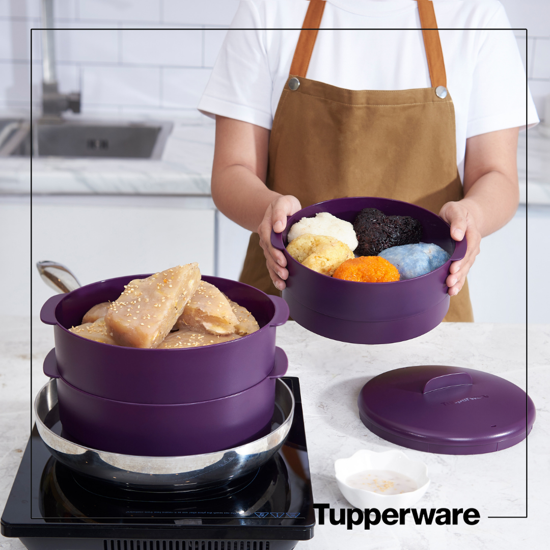 Xửng Hấp 3 Tầng Steam It Paraside 3 Tầng, Hàng Chính Hãng Tupperware, Nhựa Nguyên Sinh Hấp Cách Thủy, Bảo Hành Trọn Đời