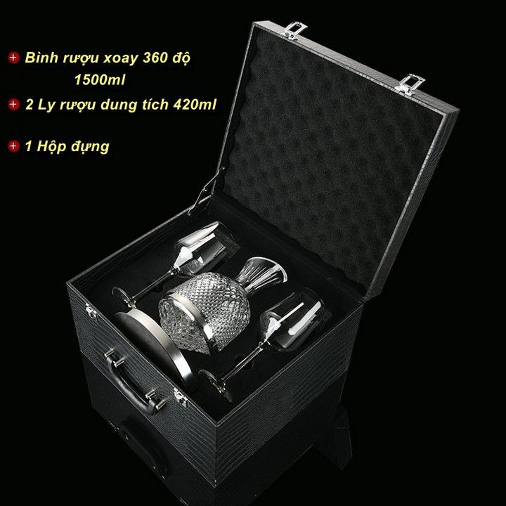 BỘ BÌNH THỞ VANG XOAY SAINT DECANTER  - Home and Garden