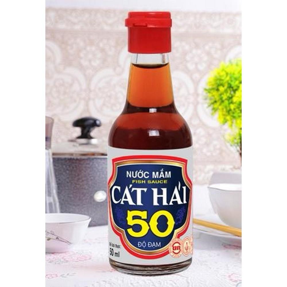 Hộp 12 Chai Nước mắm Cát Hải 50 Độ Đạm 50ml