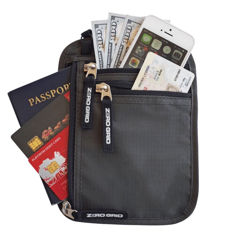 Túi đeo đựng passport và thẻ TRAVEL NECK WALLET RFID