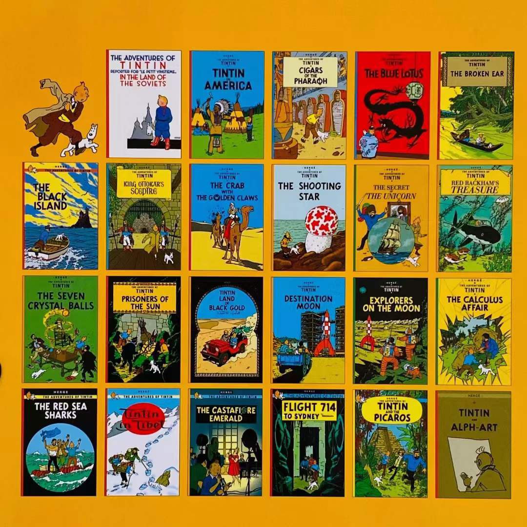 Tintin bộ 23q nhập màu box set