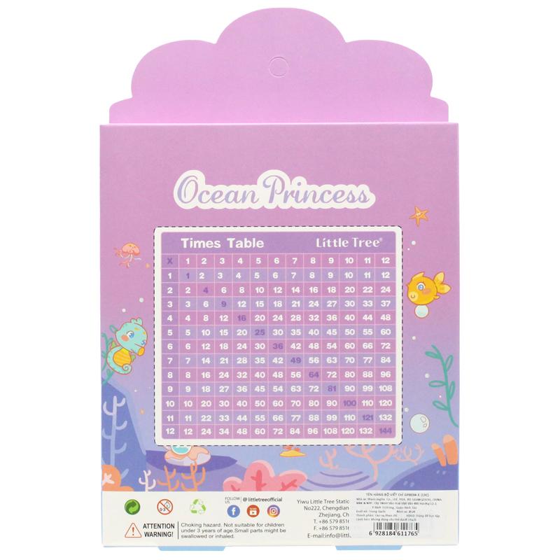 Bộ Dụng Cụ Học Tập Công Chúa Đại Dương Ocean Princess - Little Tree GP8034-E (13 Chi Tiết)