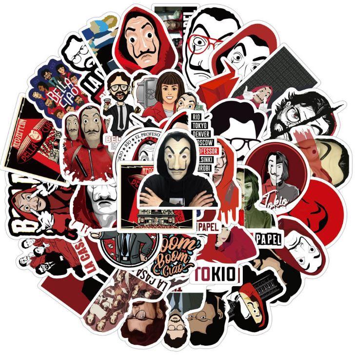 Sticker dán cao cấp Money Heist Cực COOL ms#119