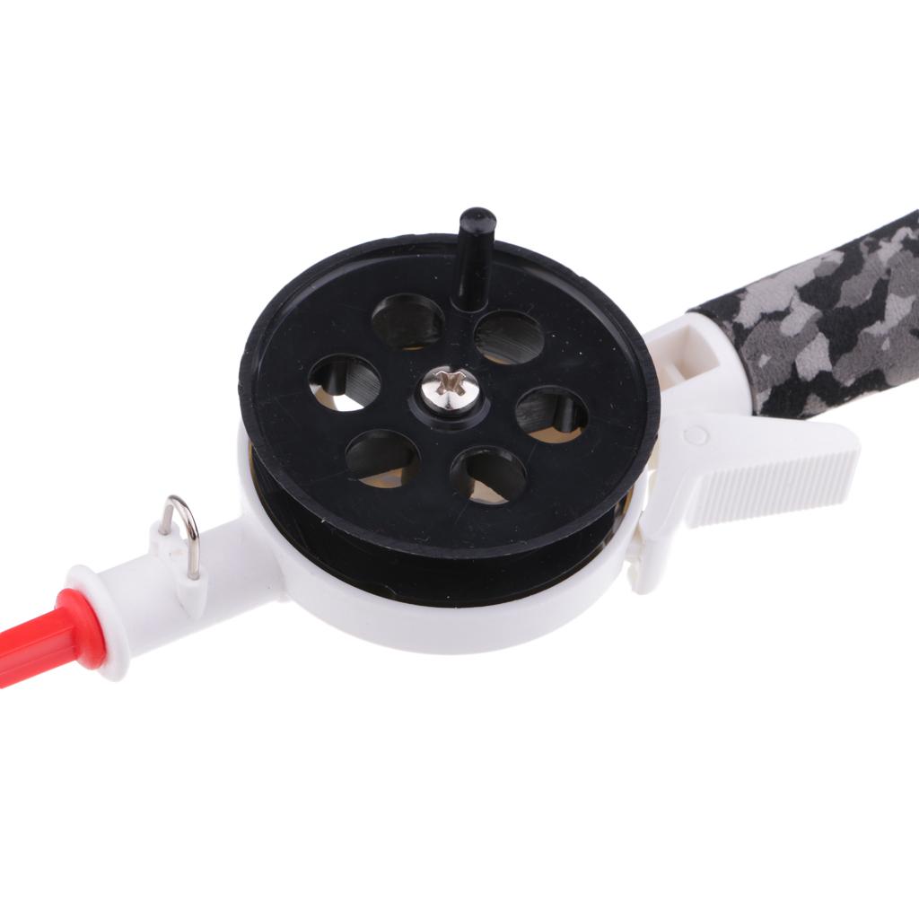 Children Kids Mini Winter Fishing Rod 34cm Ice Rod Fishing Gear with Reel