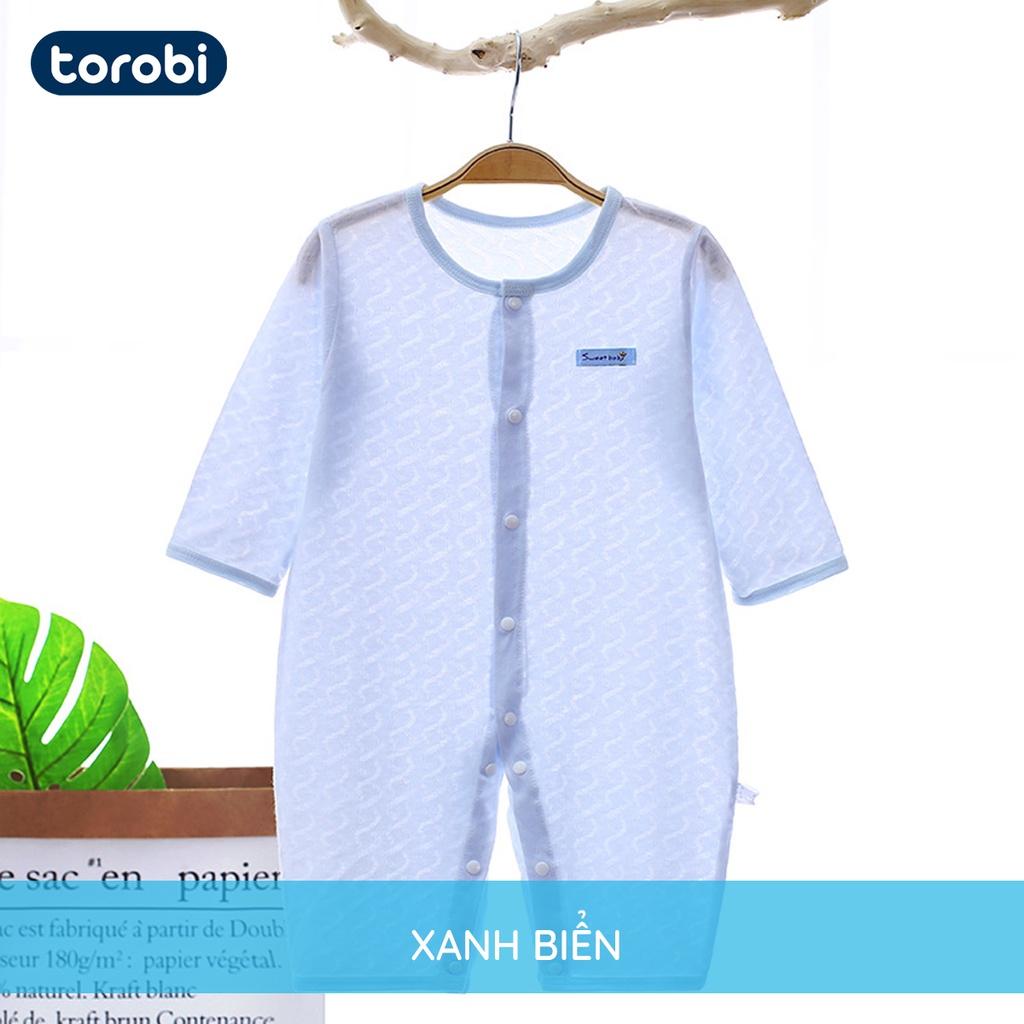 Body Dài Tay, Bodysuit Pure Cotton Mềm Mại, Thoáng Khí, Thoải Mái Mặc Điều Hòa | 1-12 Tháng | Torobi