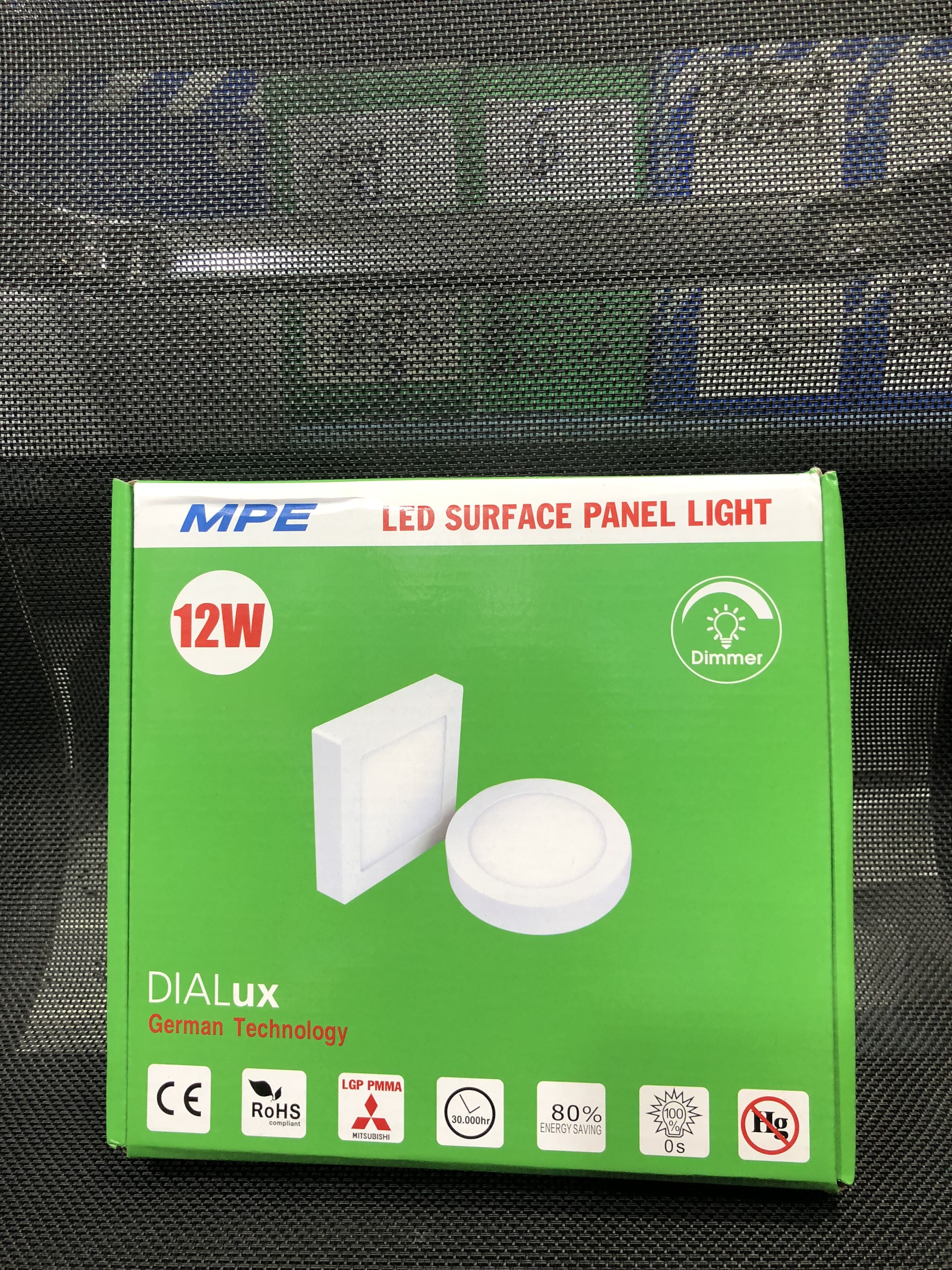 Đèn led panel ốp trần nổi tròn công suất 12W MPE (3 loại ánh sáng trắng-vàng-3 màu