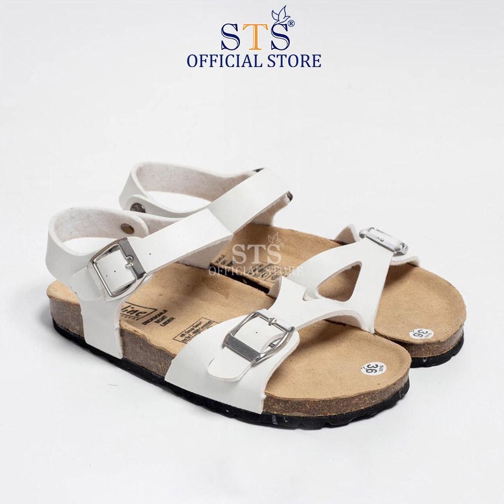 Dép đế trấu Birken sandal quai hậu Da PU cao cấp siêu bền thanh lịch đi học đi chơi nhiều màu STPU23