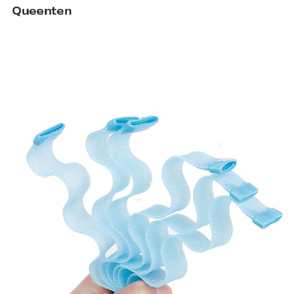 Queenten 12Pcs Portable Magic Long Hair Curlers Curl Maker Rollers Spiral Leverage Former QT