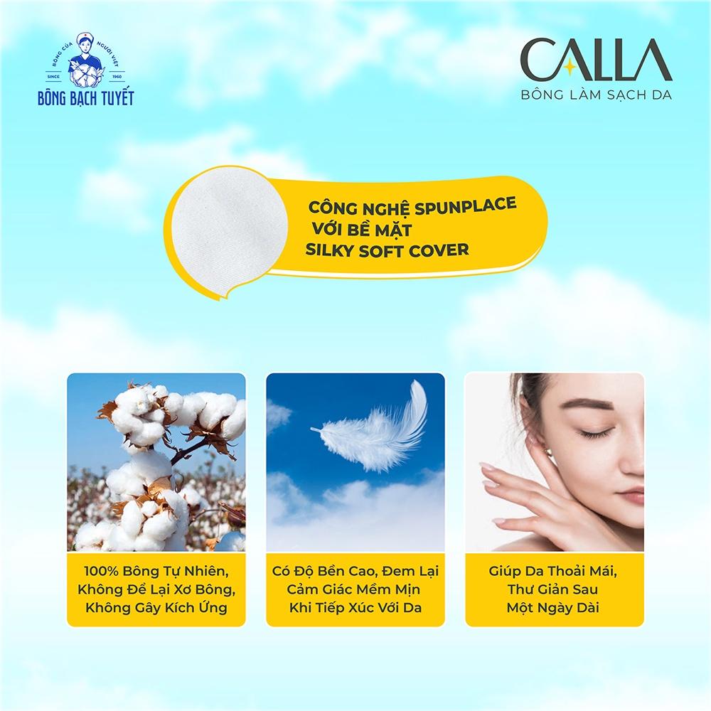 Combo 3 Hộp Bông tẩy trang làm sạch da Bông Bạch Tuyết Calla Mềm Mịn