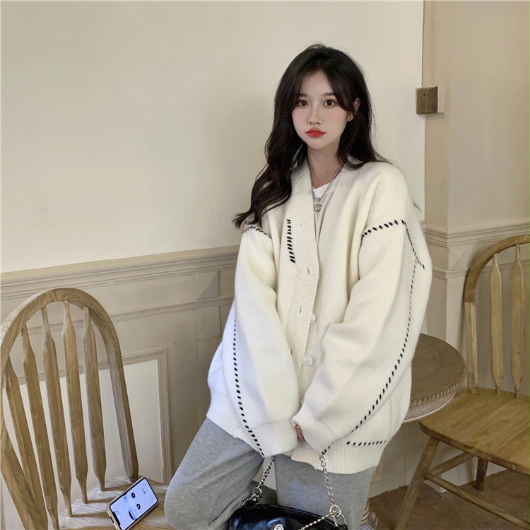 Áo len nữ caddigan trẻ trung phong cách Hàn Quốc Freesize dưới 62kg V26