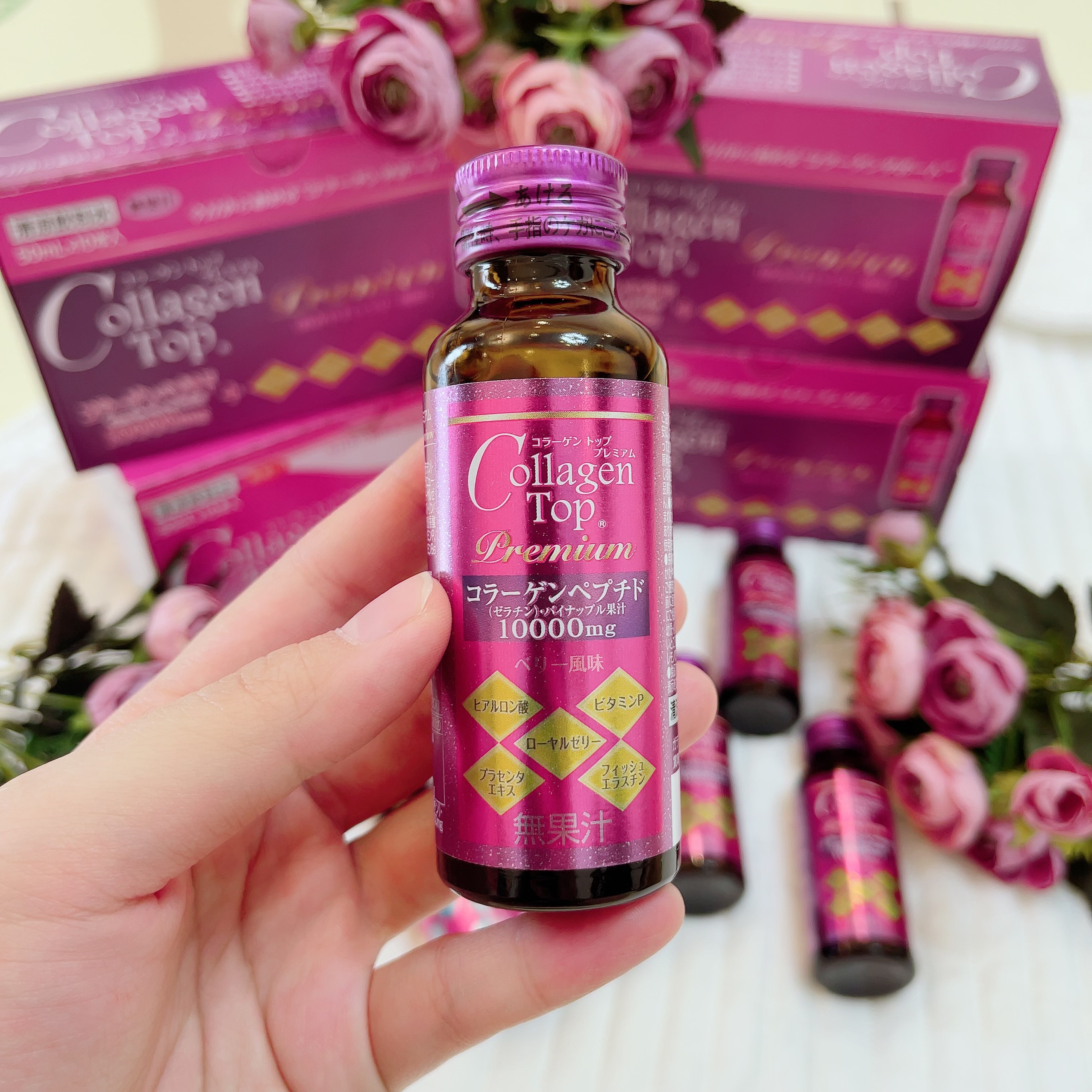 Collagen Top, Hyaluron Top, Placenta Top Nước uống bảo vệ sắc đẹp & sức khỏe Nhật Bản