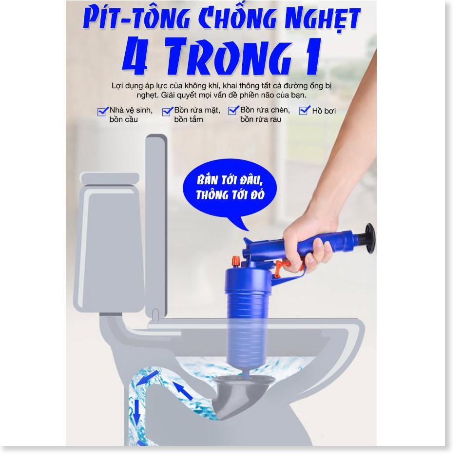 Pít-tông chống nghẹt 4 trong 1