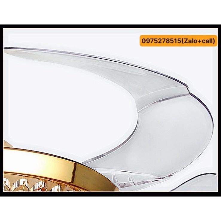 Quạt Trần nguyên nhân Công Lõi Đồn tiết kiệm ngân sách Điện, Có Đèn LED, Có Điều không chạm Tặng Móc cao su đặc treo quạ
