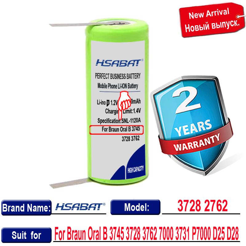 42170 Pin 3100MAh Cho Braun Oral B 3745 3728 3762 7000 3731 P7000 D25 D28 Bàn Chải Đánh Răng Điện Pin 1.2V 42Mm X 17Mm