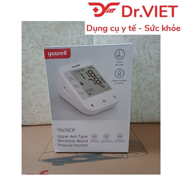 Máy đo huyết áp điện tử YE670CR
