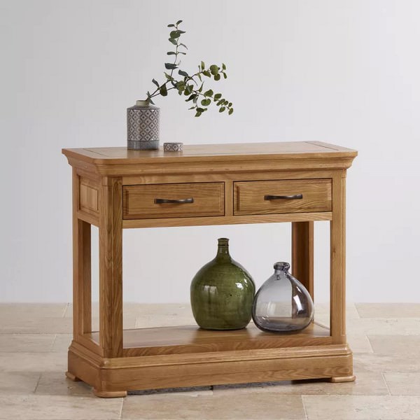 Bàn Console 2 Ngăn Kéo Canterbury Gỗ Sồi Ibie LTO2CANO (100 x 42 cm)