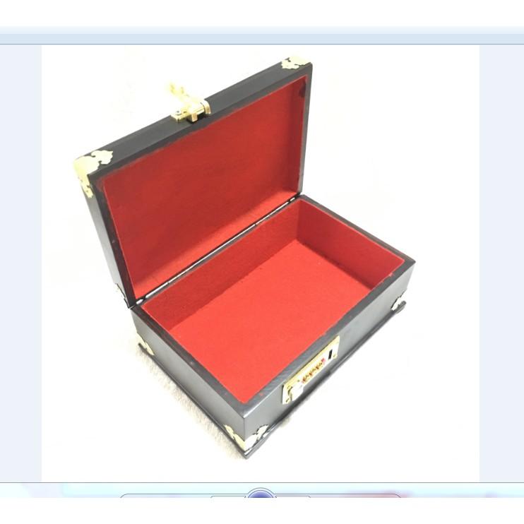 HỘP ĐỰNG TRANG SỨC GỖ MUN CHUẨN 100% LOẠI CAO CẤP KHÓA MÃ SỐ