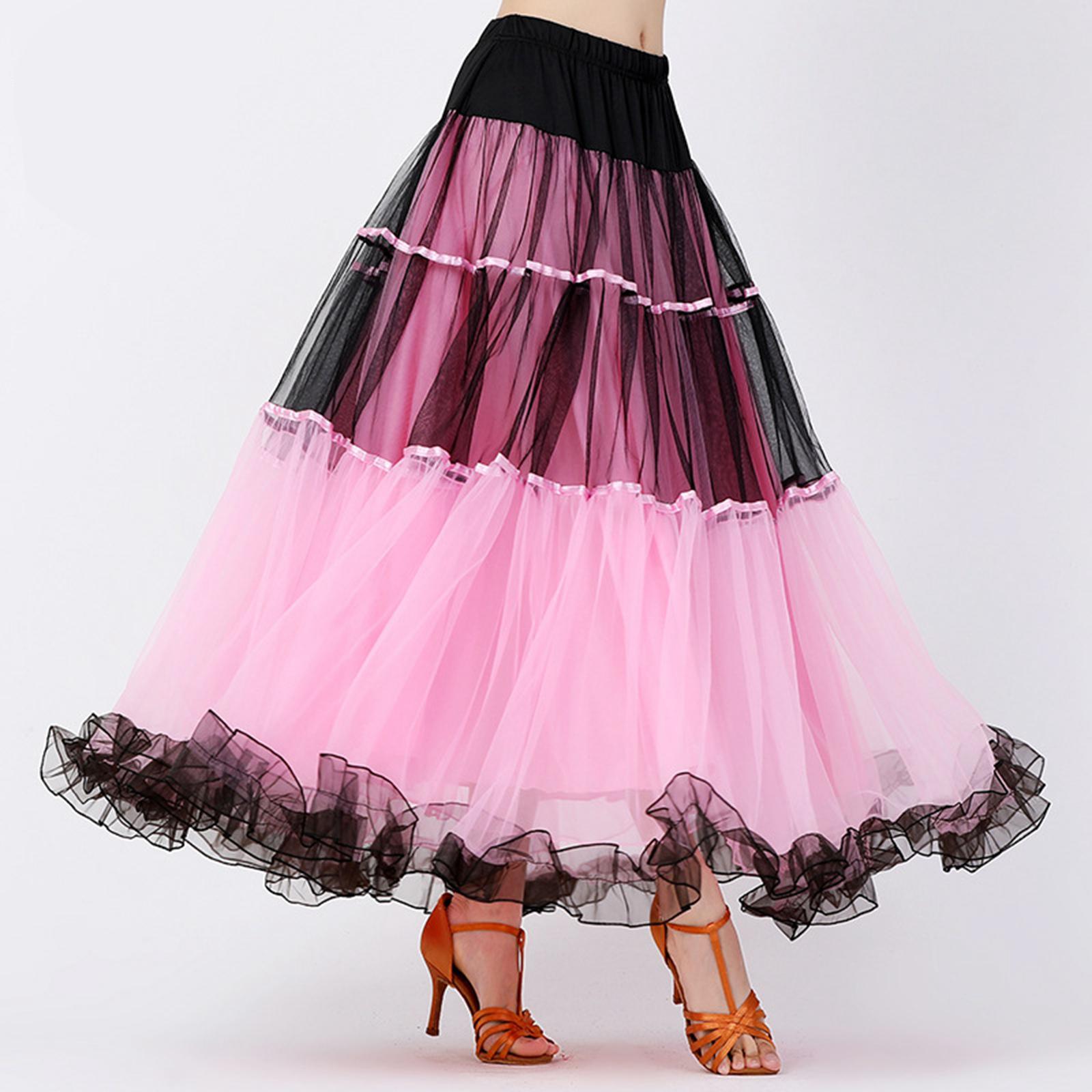 Classical Ballroom Dance Skirt Clothing Spanish Skirts Dancewear