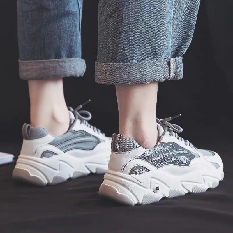 Giầy Thể Thao Nữ Ulzzang Hàn Quốc Tag Fashion Viền Phản Quang Bụng Bự Store 2020