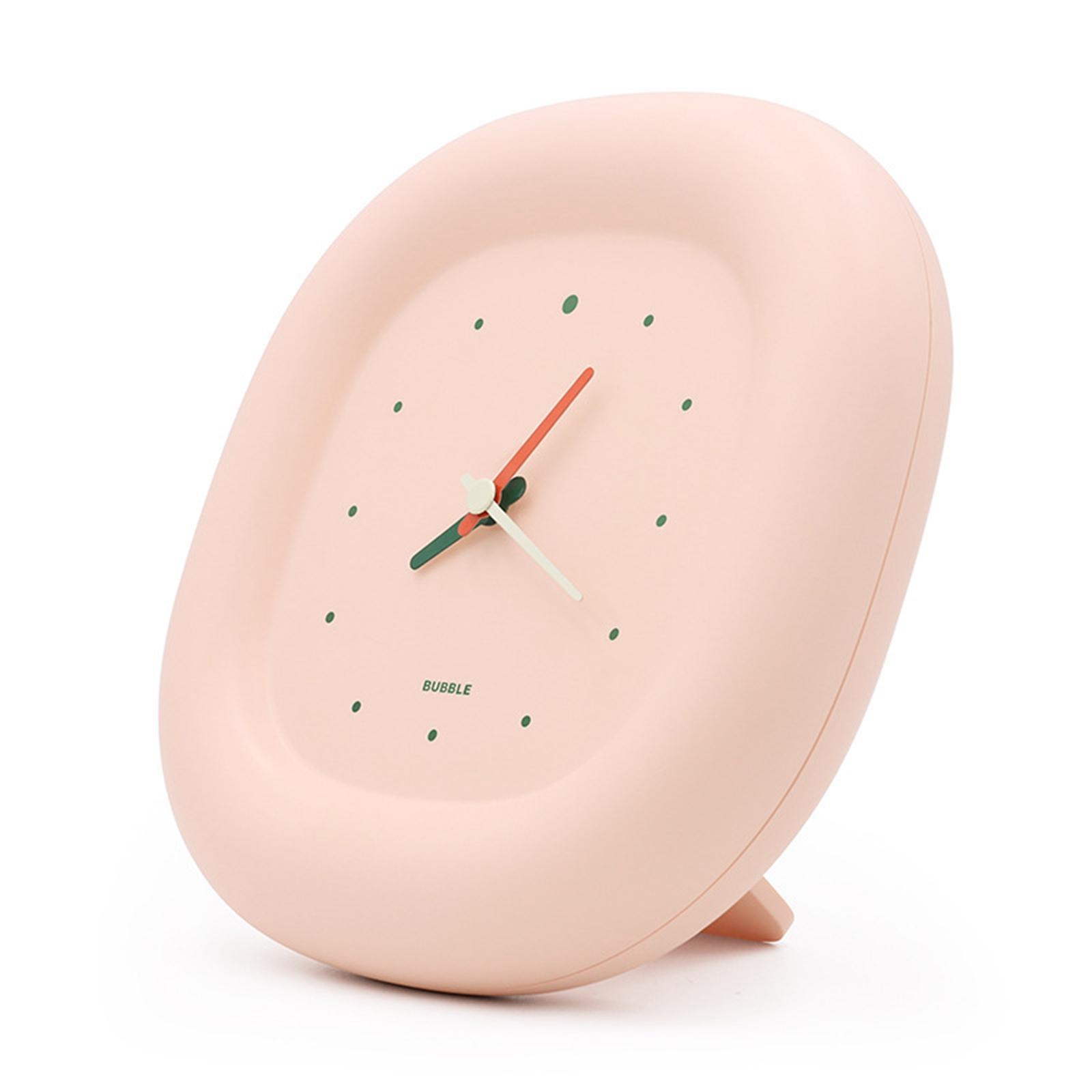 Wall Clock Battery Powered Desktop Clock for Home Study Room Bedroom Kitchen Ornament