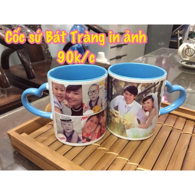 Cốc sứ in ảnh - Trắng trơn