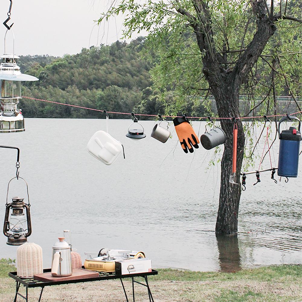 Dây treo ngoài trời 14ft Có thể điều chỉnh chống trượt Dây treo có móc