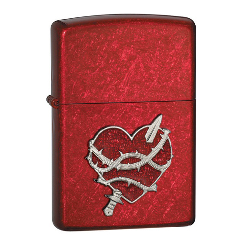 Bật Lửa Zippo 21081 Heart Attack Candy Apple Red