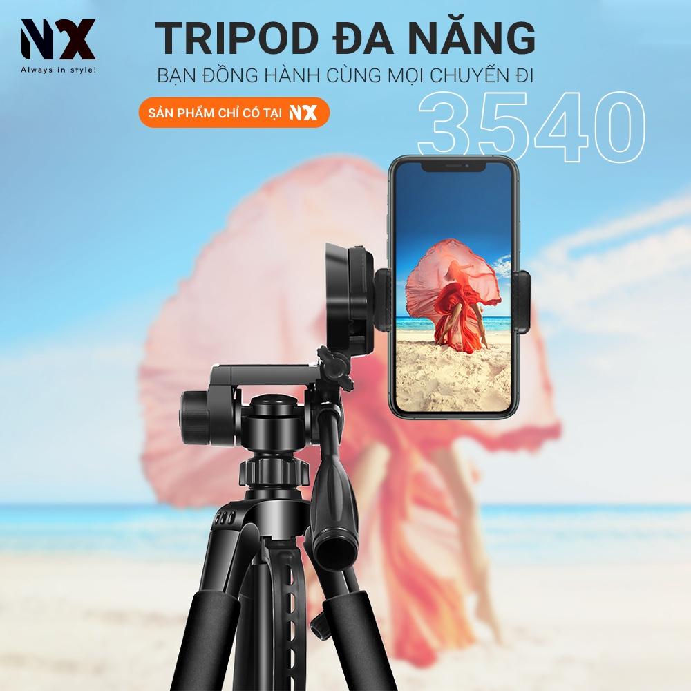 Tripod điện thoại, máy ảnh NvX 3540 chất liệu hợp kim chắc chắn