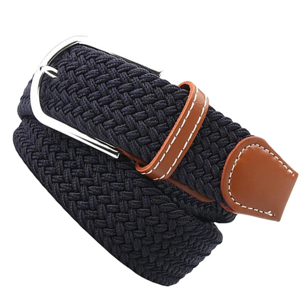 2Pcs Men Women Woven Canvas Belt Webbing Belt Travel Trouser Jeans