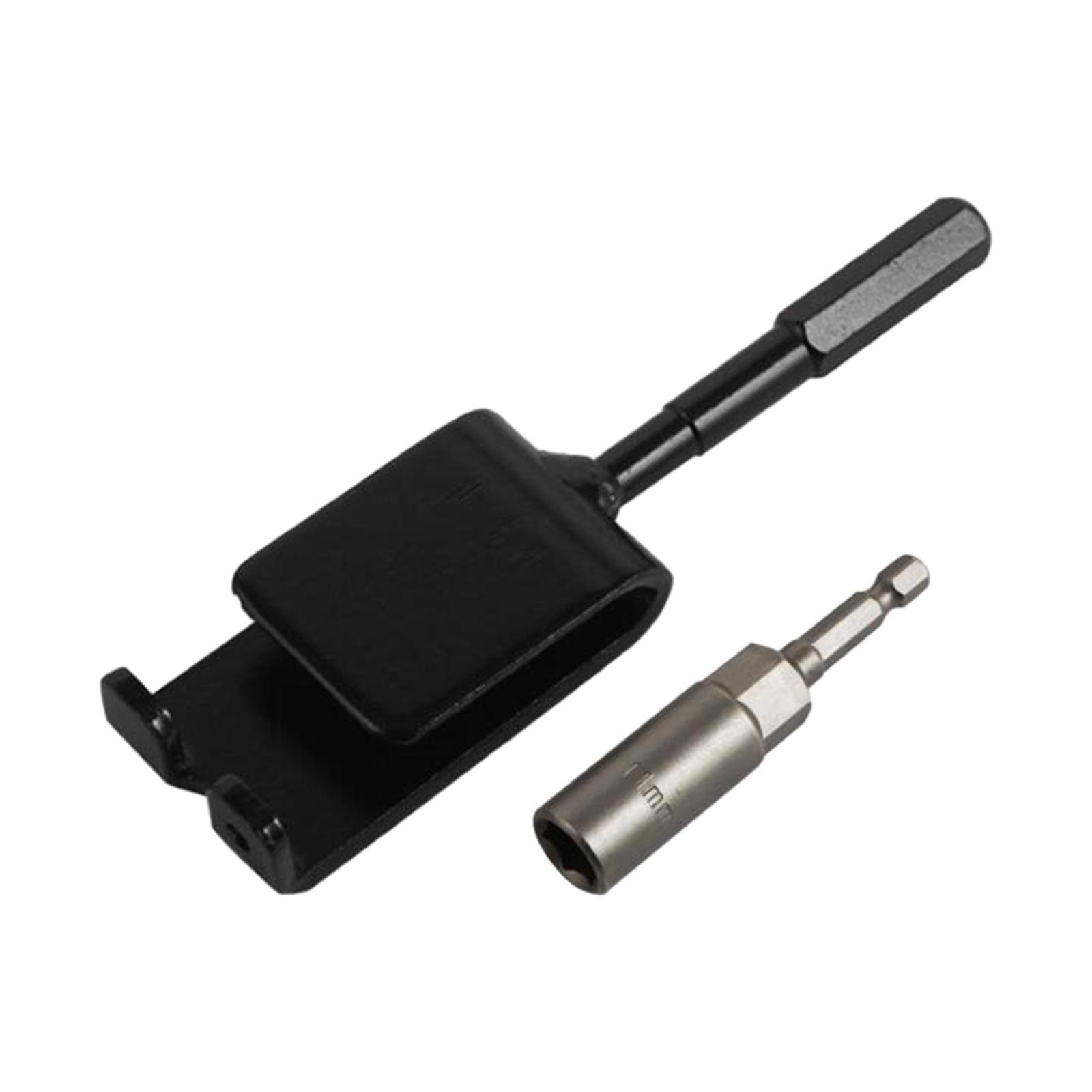 Ice Anchor Power Drill Adapter with Sleeve for Fixation of Canopies Tent Peg