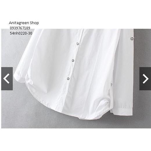 Tk25-0220-ÁO SƠ MI NỮ FORM DÀI s-6xl