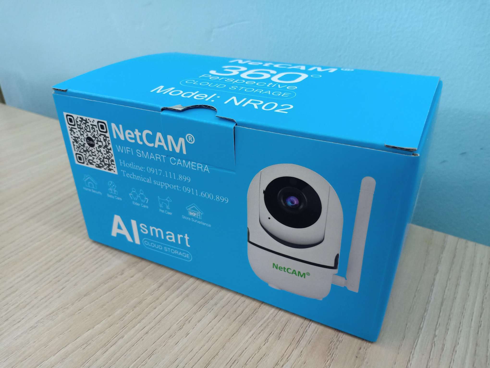 Camera IP Wifi NetCAM NR02 3.0MP - Hãng phân phối chính thức