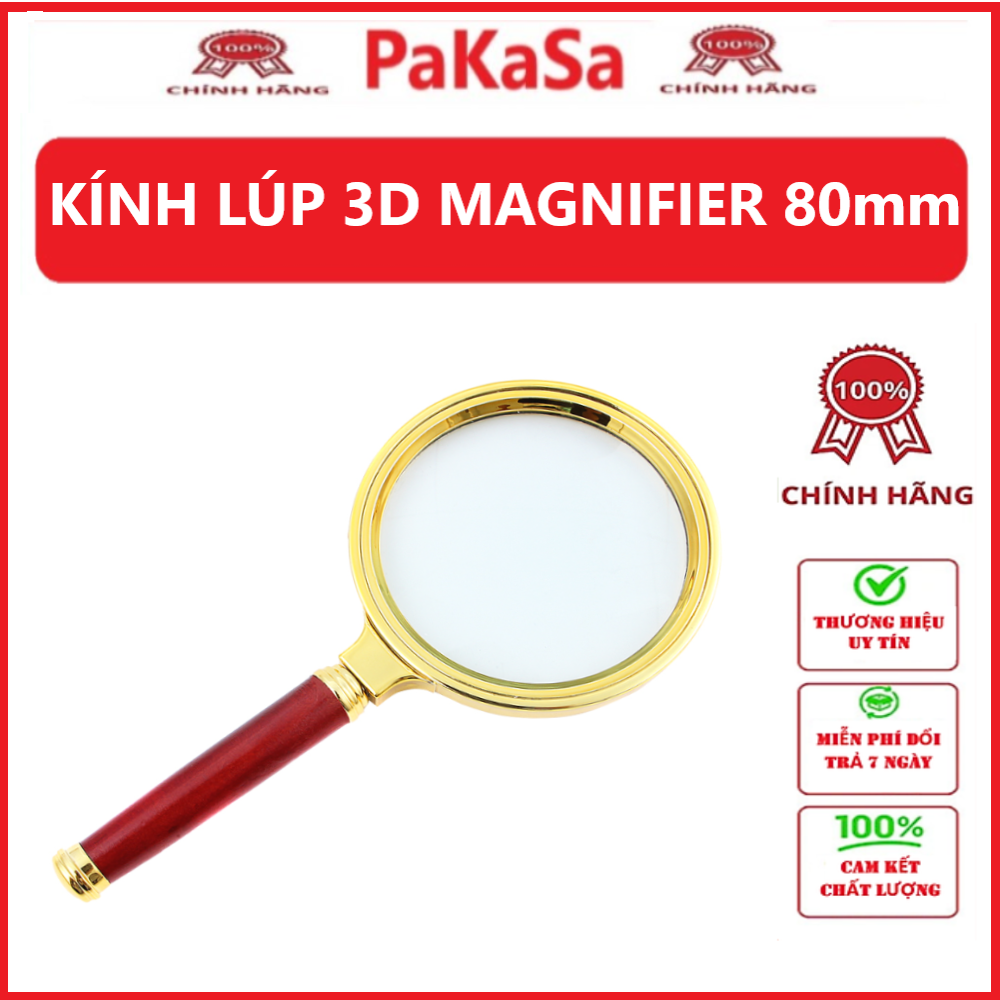 KÍNH LÚP 3D MAGNIFIER 80mm - Hàng Chính Hãng
