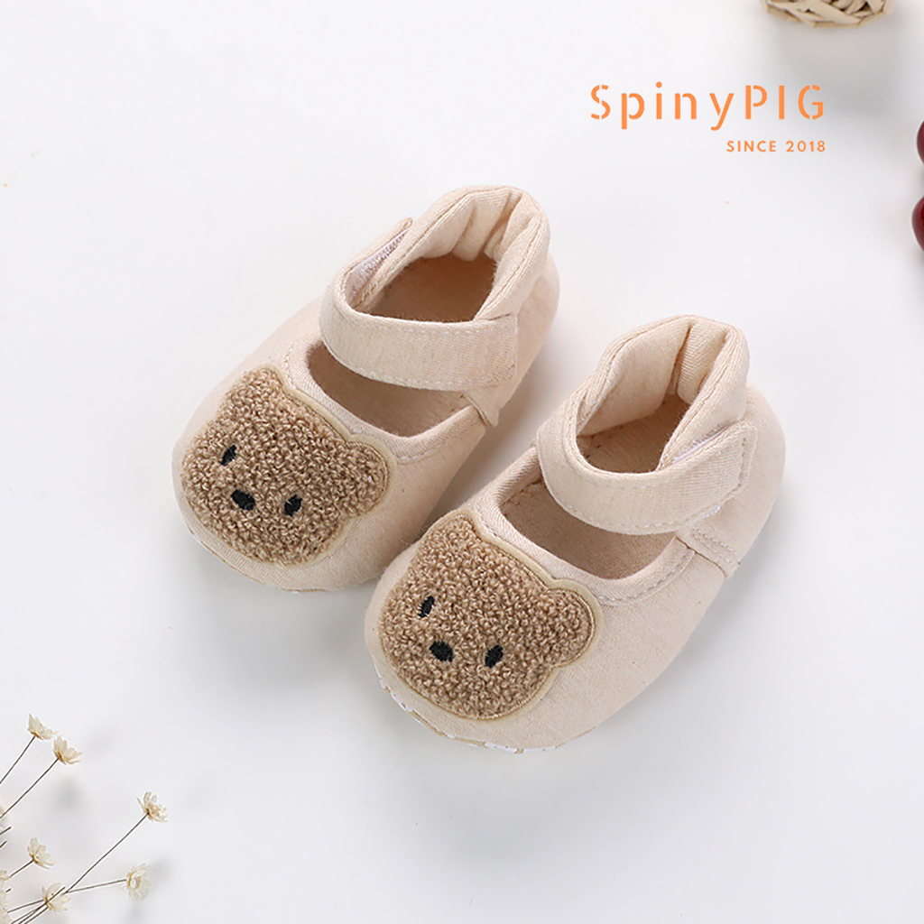 Giày tập đi cho bé 0-18 tháng tuổi 100% cotton hữu cơ tự nhiên không chất tẩy nhuộm chống trơn trượt hàng siêu xinh ơi