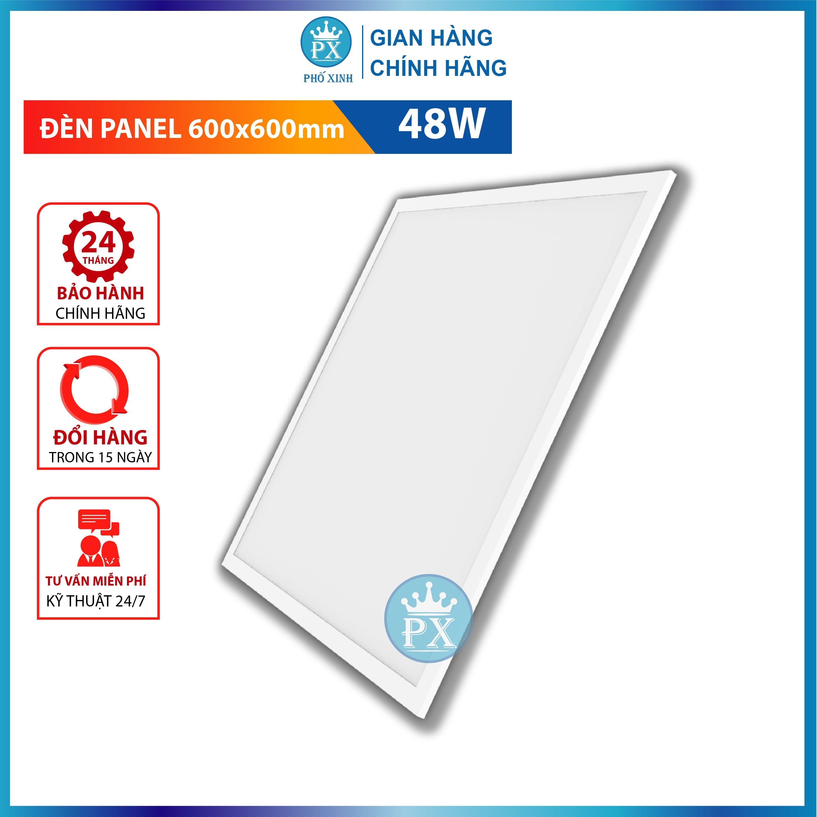 Đèn led panel 60x60 - 48W, 30x60-36w, âm trần  siêu sáng siêu rẻ, LED PANEL 600x600