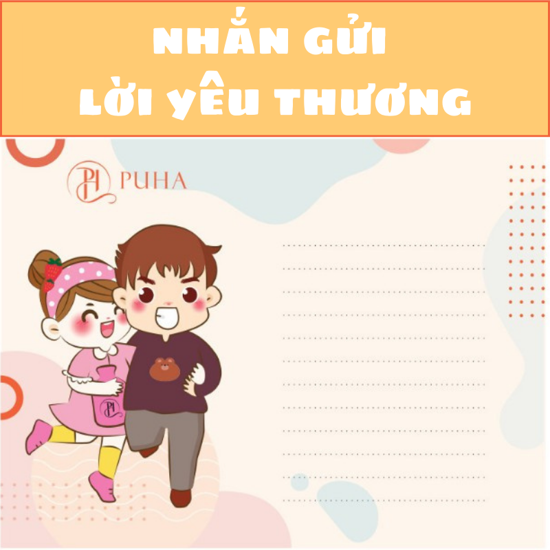 Túi chườm nóng đau bụng kinh PUHA 1000ml, món quà ý nghĩa tặng bạn gái, kèm hộp quà, thiệp nhắn gửi yêu thương