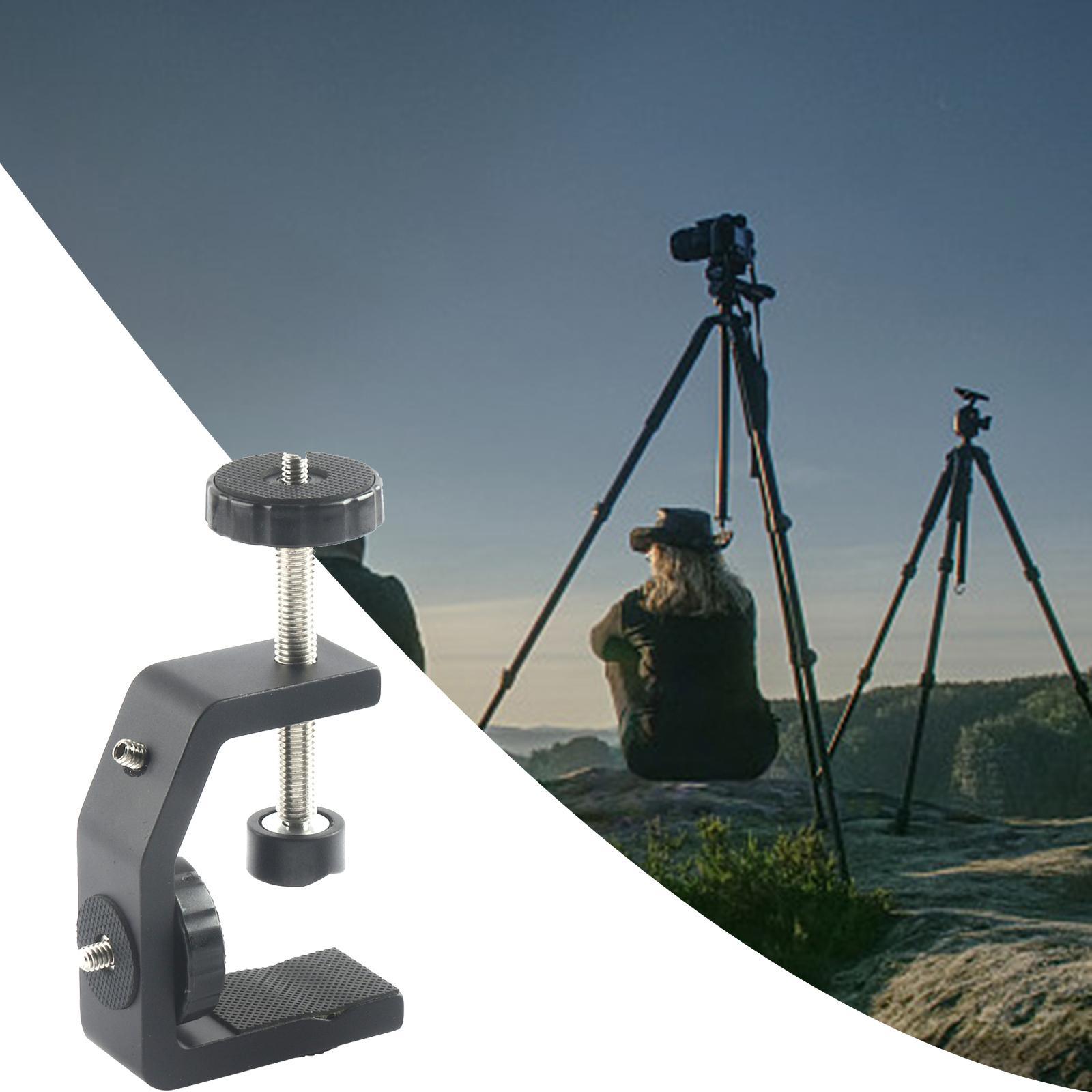 Portable clamp Desktop Mount for Camera Holder Stand Photography Aluminum