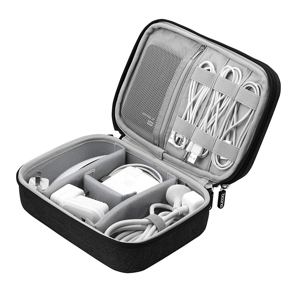 baona Travel Digital Gadget Storage Bag Waterproof iPad Mini USB Cable Organizer Hard Case