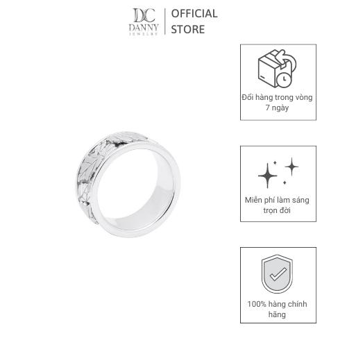 Nhẫn Nam Danny Jewelry Bạc 925 Xi Rhodium Hoa Trạng Nguyên JI2G001