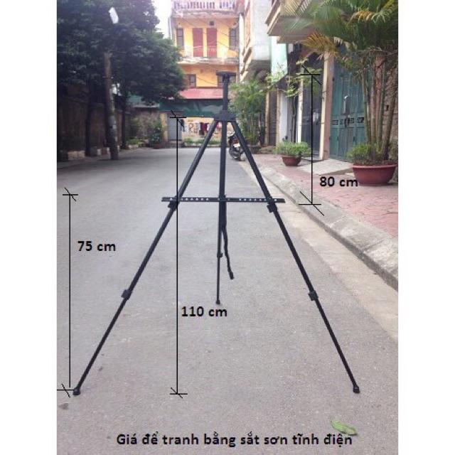 Giá kệ để tranh 3 chân bằng sắt sơn tĩnh điện
