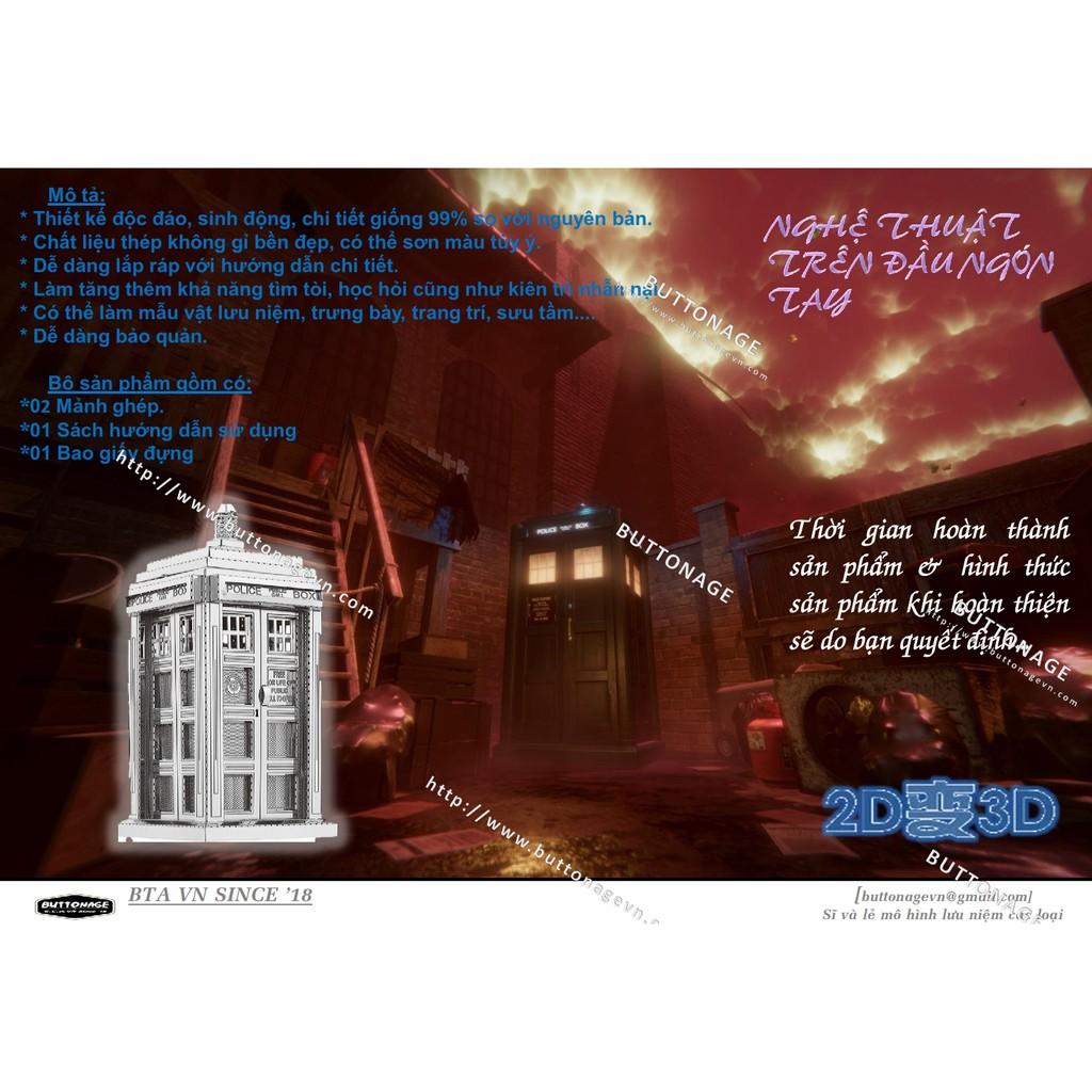 Mô Hình Lắp Ráp 3d Hộp Điện Thoại Nước Anh TARDIS