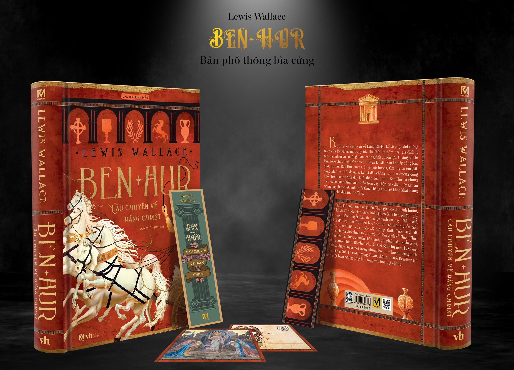 Văn Học Kinh Điển - Ben - Hur Câu Chuyện Về Đấng Christ - Bản Bìa Cứng - Màu Đỏ