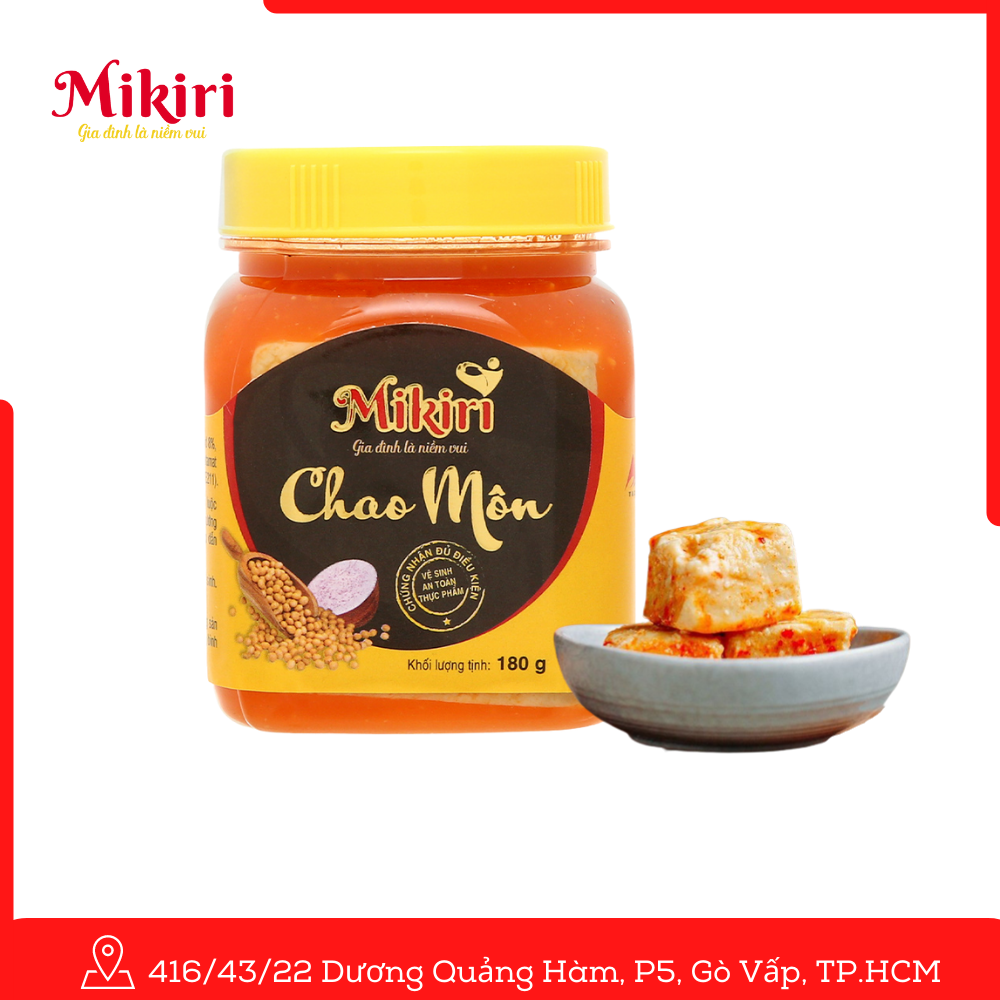 Chao Môn Mikiri 180g (1 Lốc 6 hủ )