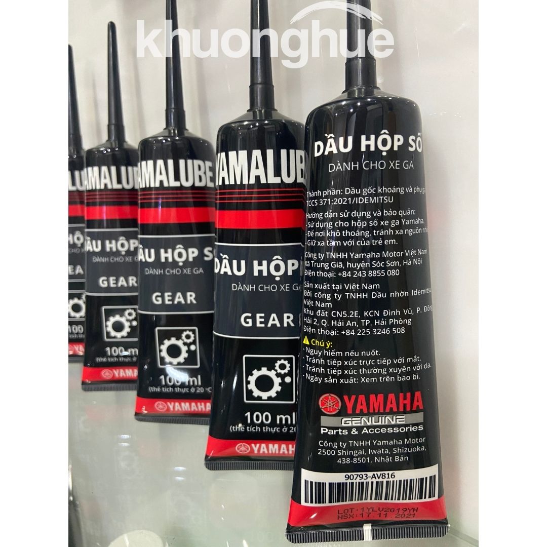 Nhớt hợp số YAMALUBE 100 ml dành cho xe tay ga, nhớt láp, dầu bánh răng truyền động chính hãng YAMAHA