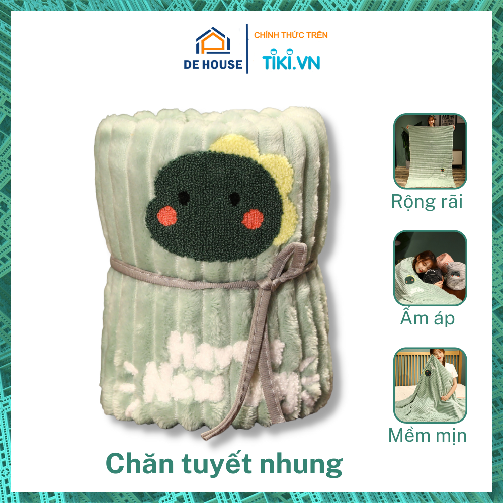 Chăn Văn Phòng Nhung Mềm Mịn Siêu Nhẹ, Mền Ngủ Văn Phòng, Chăn Đắp Du Lịch Dùng Trên Ô Tô