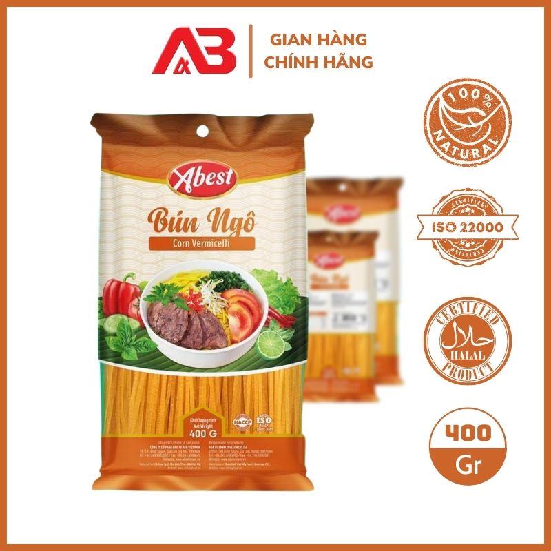 Một Gói Bún ngô Abest 400G/Bún tươi khô hữu cơ / Làm từ Ngô Thái Bình / Không phẩm màu / Không Chất bảo quản