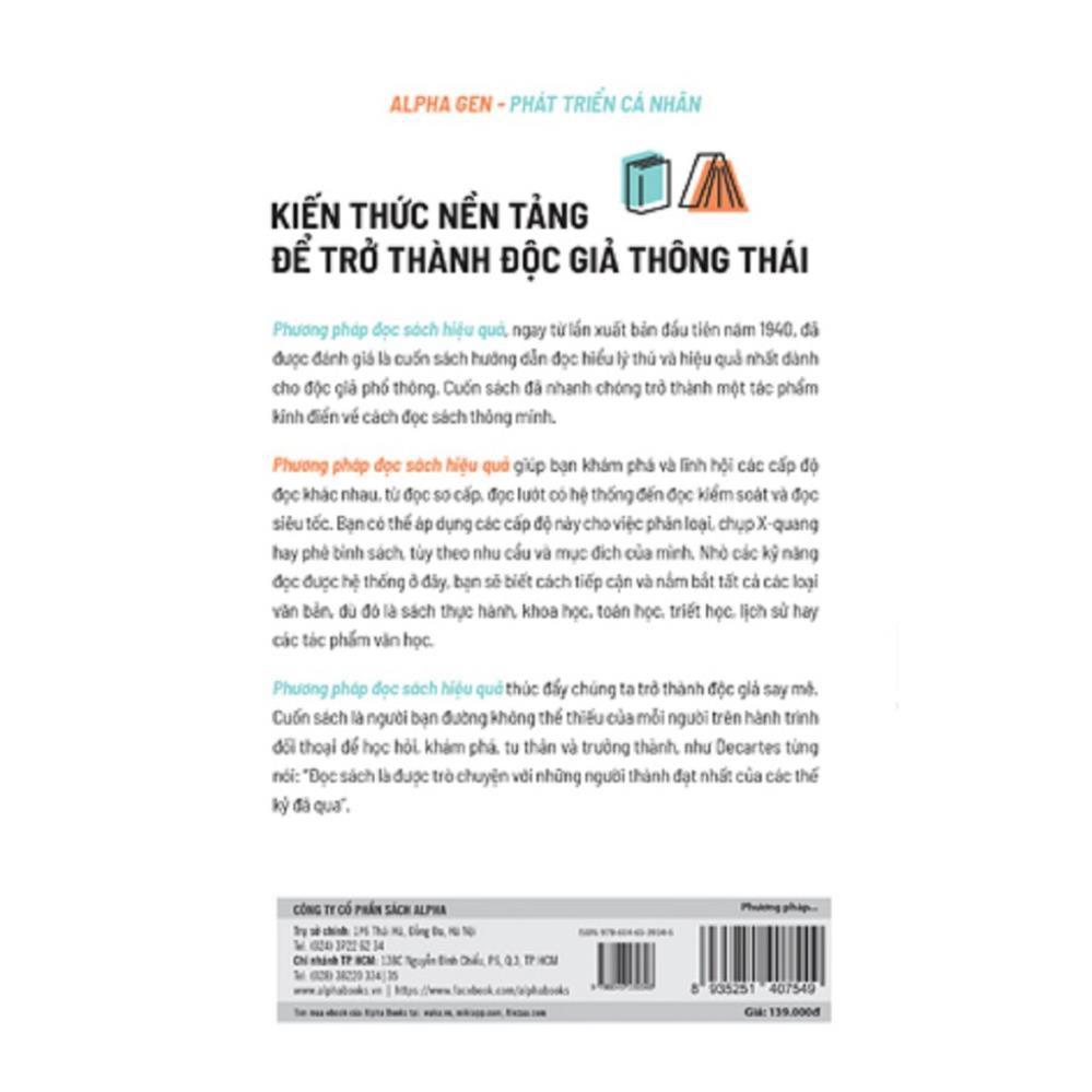 Sách Phương Pháp Đọc Sách Hiệu Quả - Alphabooks - BẢN QUYỀN