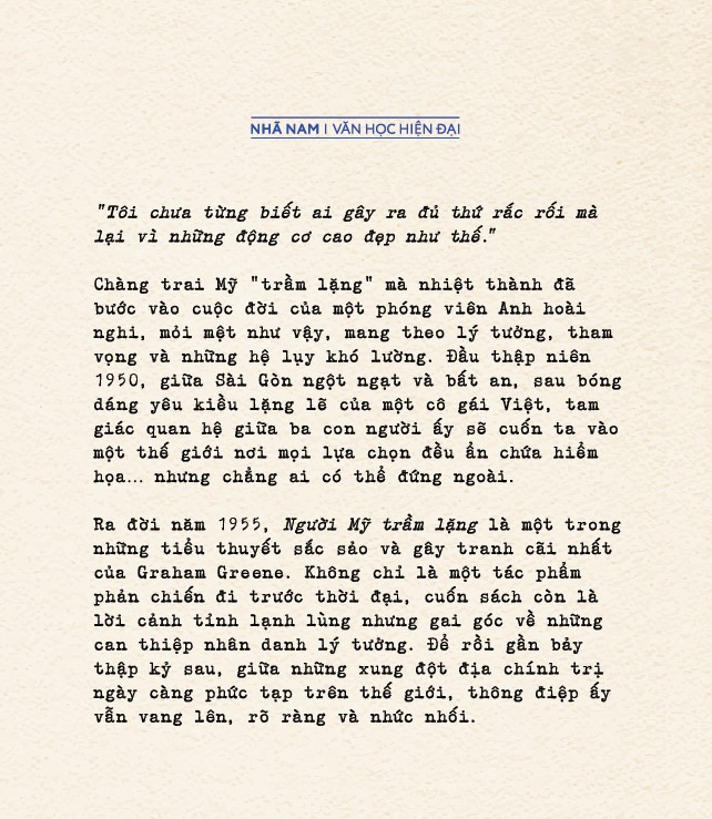 Sách - Người Mỹ trầm lặng (Graham Greene) (Nhã Nam Official)