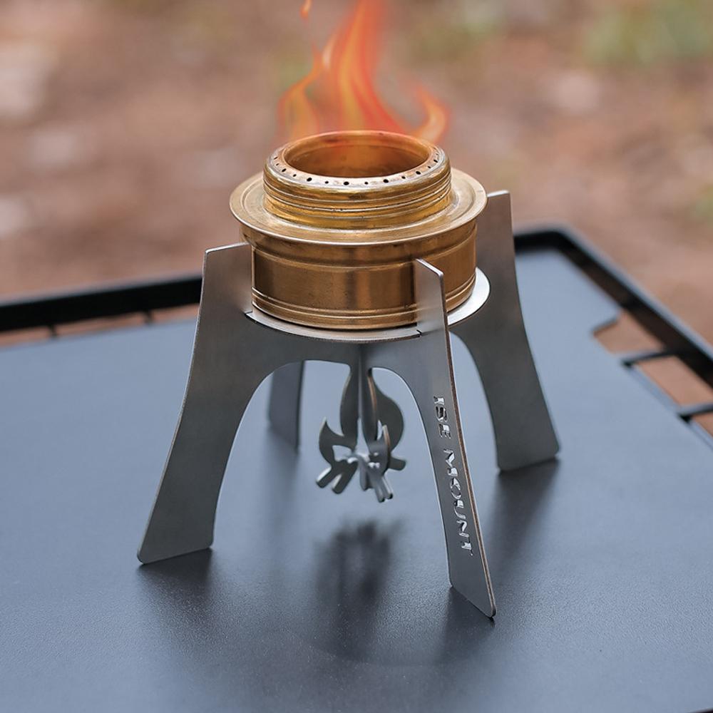 ISE MOUNT Portable Alcohol Stoves Stand Outdoor Camping Pincnic BBQ Cookware Accessory Stainless Steel Lightweight Alcohol Furnace Bracket