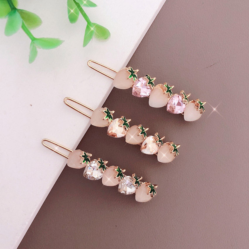 Kẹp tóc nữ hàn quốc Rhinestone NASI cao cấp màu ngọc xinh xắn dễ thương kẹp tóc mái phụ kiện tóc